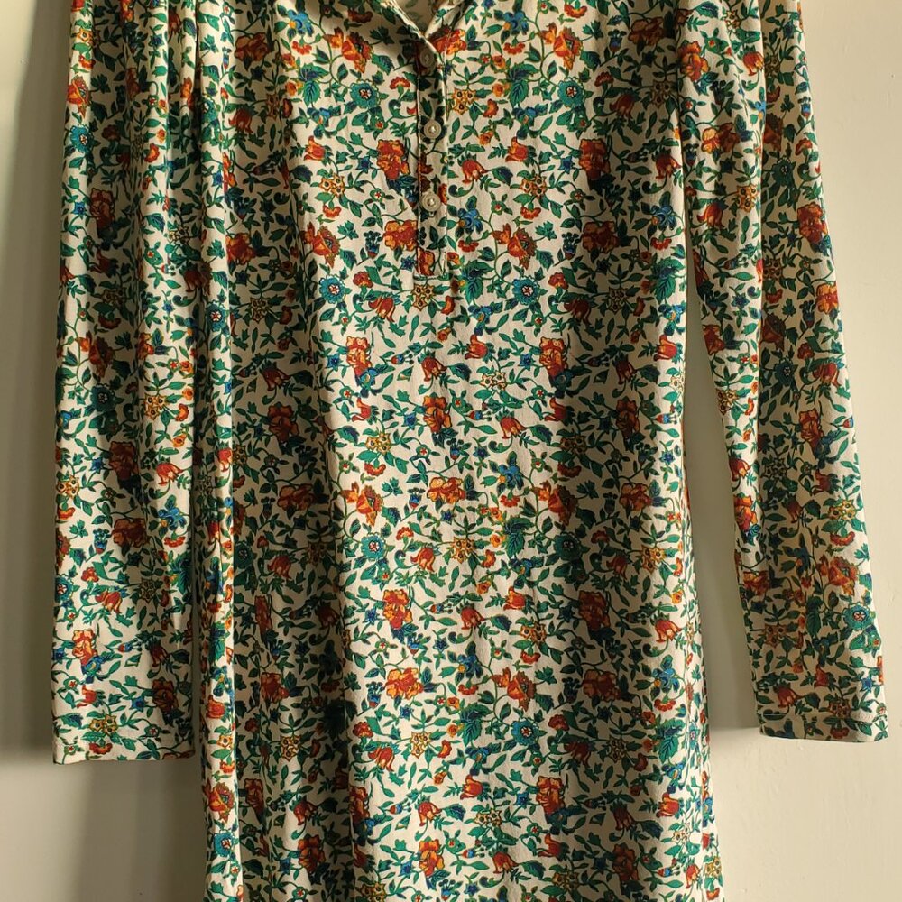Peruvian Connection Pima cotton Prairie Flower Dress Boho size Xs - Picture 6 of 10